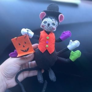 Annalee 2014 Spider Mouse 8" Halloween Black Trick or Treat Doll